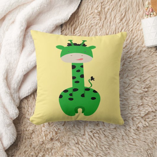 Green Giraffe Pillow Kussen (Deken)