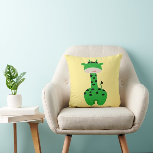 Green Giraffe Pillow Kussen (Stoel)