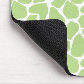 Green Giraffe Print Mousepad Muismat (Hoek)