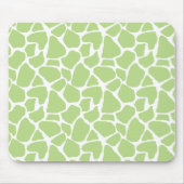 Green Giraffe Print Mousepad Muismat (Voorkant)