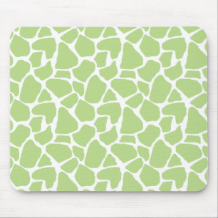 Green Giraffe Print Mousepad Muismat