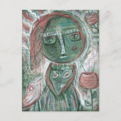 Green Girl Briefkaart (Voorkant)