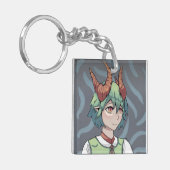 Green Girl Sleutelhanger (Voorkant Links)