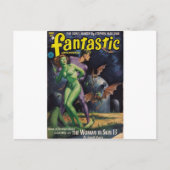 Green Girl vs Duck Bats Briefkaart (Voorkant)