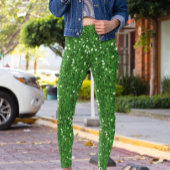 Green Glam Glitter Sparkle St. Patrick's Day Leggings