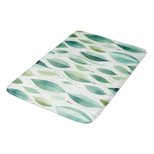Green Glam Gold Bladeren Abstract Badmat