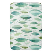 Green Glam Gold Bladeren Abstract Badmat (Voorkant Verticaal)
