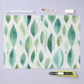 Green Glam Gold Bladeren Abstract Tissuepapier (Craft)