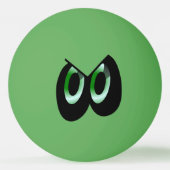 Green Glare Cartoon Eyes Pingpongbal (Achterkant)