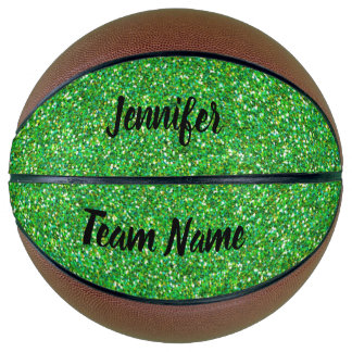 Green Glitter Basketball Basketbal