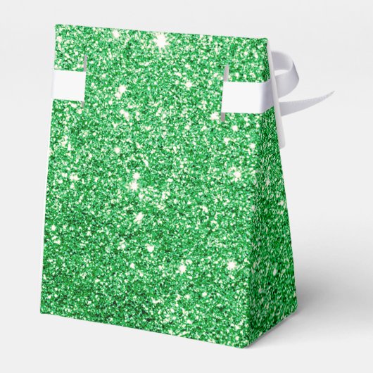 Green Glitter Bedankdoosjes (Achterkant)