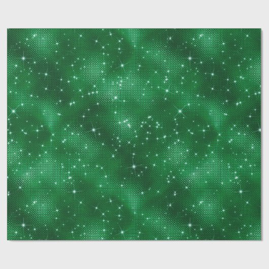 Green Glitter Cadeaupapier (Vlak)