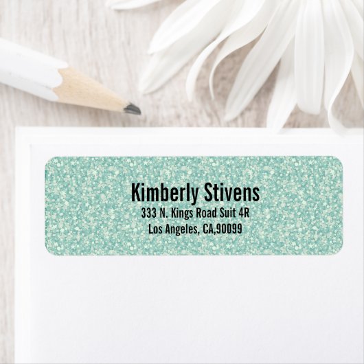 Green Glitter Etiket (Insitu)