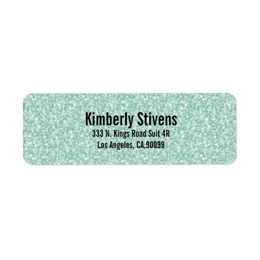 Green Glitter Etiket (Voorkant)