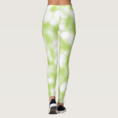 Green Glitter Faux Folie Bokeh Leggings (Achterkant)