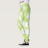 Green Glitter Faux Folie Bokeh Leggings (Links)