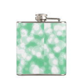 Green Glitter Faux folie Confetti Heupfles (Achterkant)
