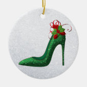 Green Glitter Heels Ornament (Voorkant)