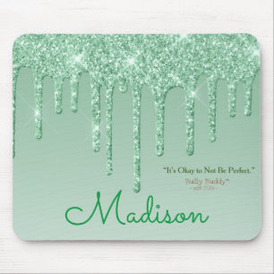 Green Glitter Inspirerend Girly Muismat