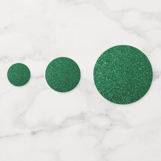 Green Glitter Kerstster Confetti (Achterkanten)