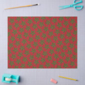 Green Glitter Kerstster Tissuepapier (Craft)