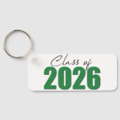 Green Glitter Klasse van 2026 Sleutelhanger (Achterkant)