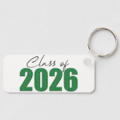 Green Glitter Klasse van 2026 Sleutelhanger (Voorkant)
