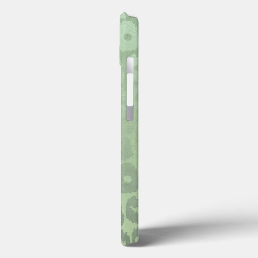 Green Glitter Leopard Texture Case-Mate iPhone Case (Achterkant / Links)
