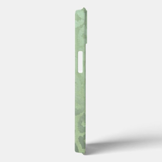 Green Glitter Leopard Texture Case-Mate iPhone Case (Achterkant / Rechts)