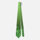 Green Glitter Necktie Stropdas (Voorkant)