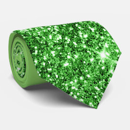 Green Glitter Necktie Stropdas