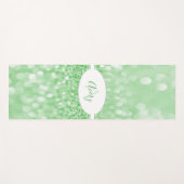Green Glitter personaliseert Yoga Mat (Voorkant (horizontaal))