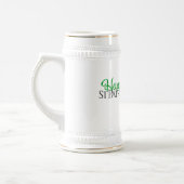 Green Glitter Shamrock Happy St Patrick's Day Bierpul (Links)