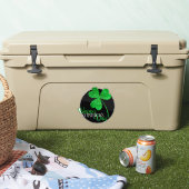 Green Glitter Shamrock Happy St Patrick's Day T-S Sticker (Koeler)