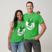 Green Glitter Shamrock Happy St Patrick's Day T-S T-shirt (Unisex)