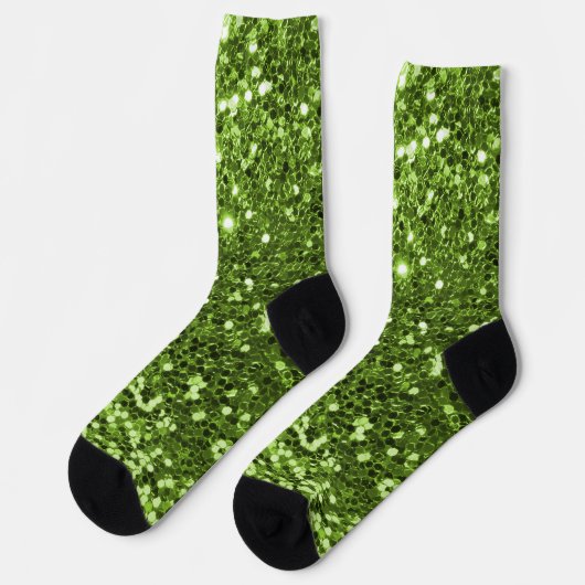 Green Glitter Sokken (Links)