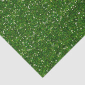 Green Glitter Tissue Paper Tissuepapier (Detail)