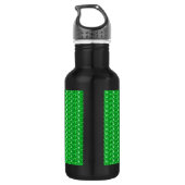 Green Glitter Waterfles (Achterkant)