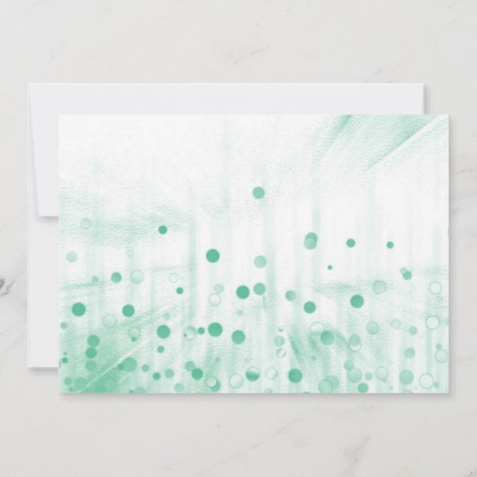 Green Glitter Zal je mijn Bridesmaid-uitnodiging z Kaart (Achterkant)