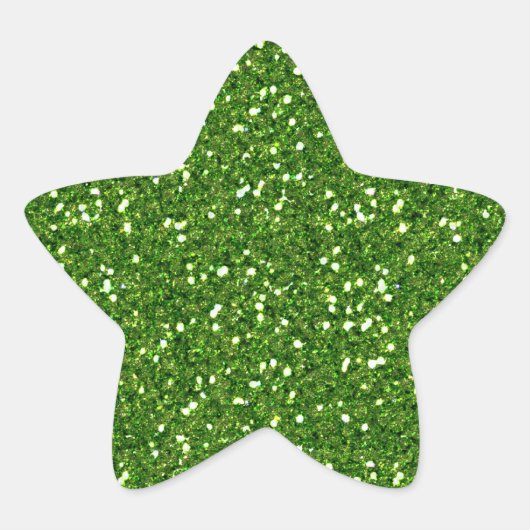Green Glitters Sticker (Voorkant)