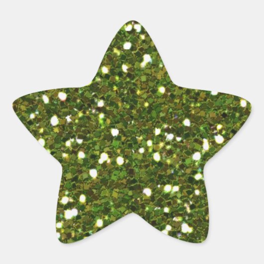 Green Glitters Sticker (Voorkant)