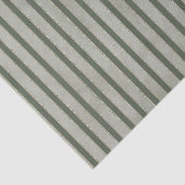 Green Glitzy Gold Stripes Christmas Tissuepapier (Detail)