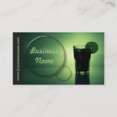 Green Glow Cocktail Bar Nightclub Visitekaartje (Voorkant)