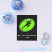 Green Glow Fitness en Personal Training Logo Flyer (Enkel)