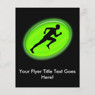Green Glow Fitness en Personal Training Logo Flyer