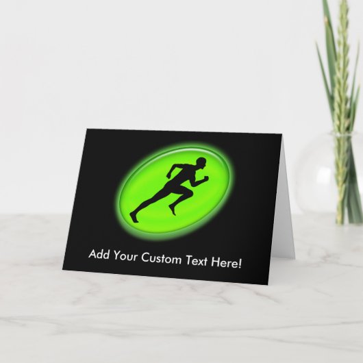 Green Glow Fitness en Personal Training Logo Kaart (Voorkant)