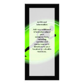 Green Glow Fitness en Personal Training Logo Reclamekaart (Achterkant)