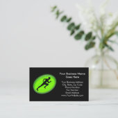 Green Glow Fitness en Personal Training Logo Visitekaartje (Staand voorkant)