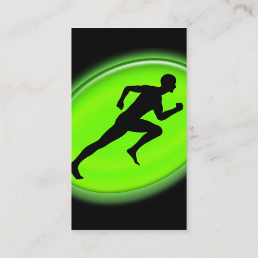 Green Glow Fitness en Personal Training Logo Visitekaartje (Achterkant)