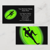 Green Glow Fitness en Personal Training Logo Visitekaartje (Voorkant / Achterkant)